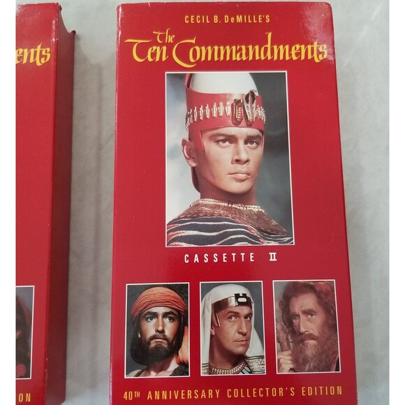 The 10 commandments 40th anniversary collector's edition vhs - Picture 8 of 11